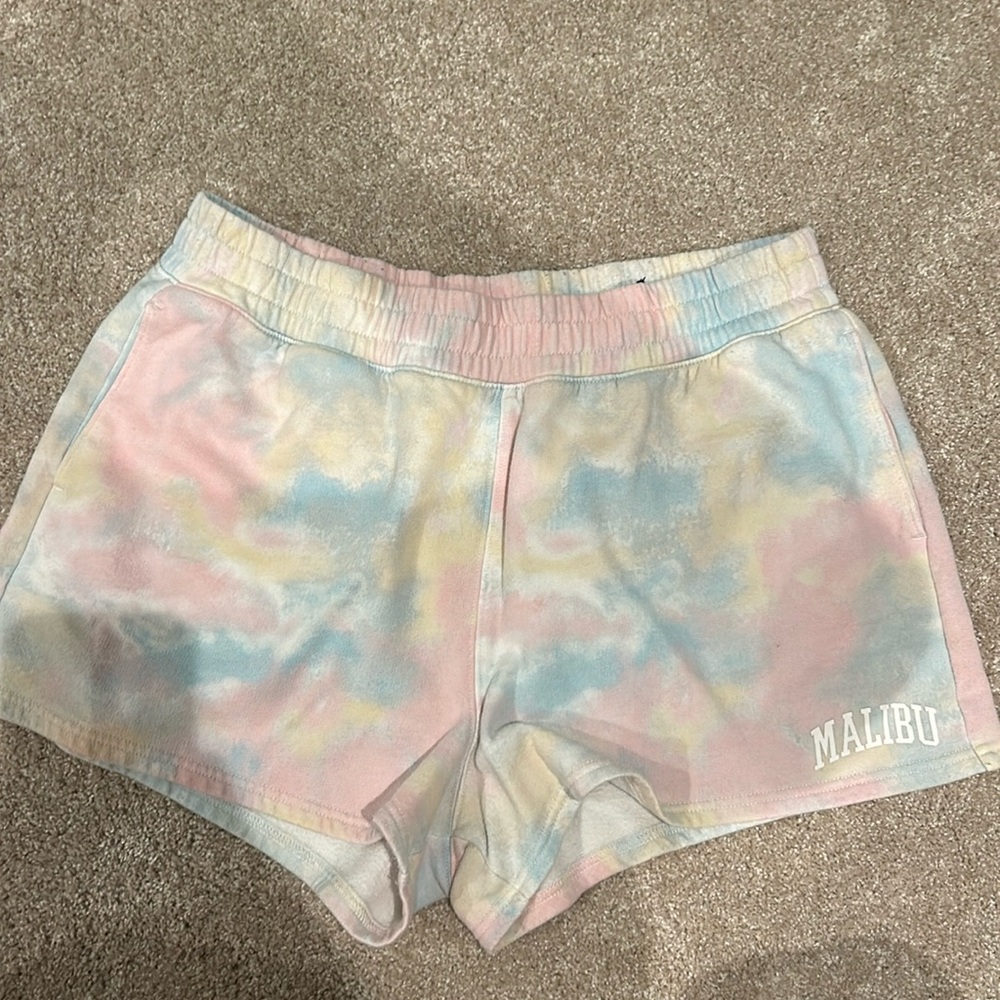 Large Hollister tie dye shorts